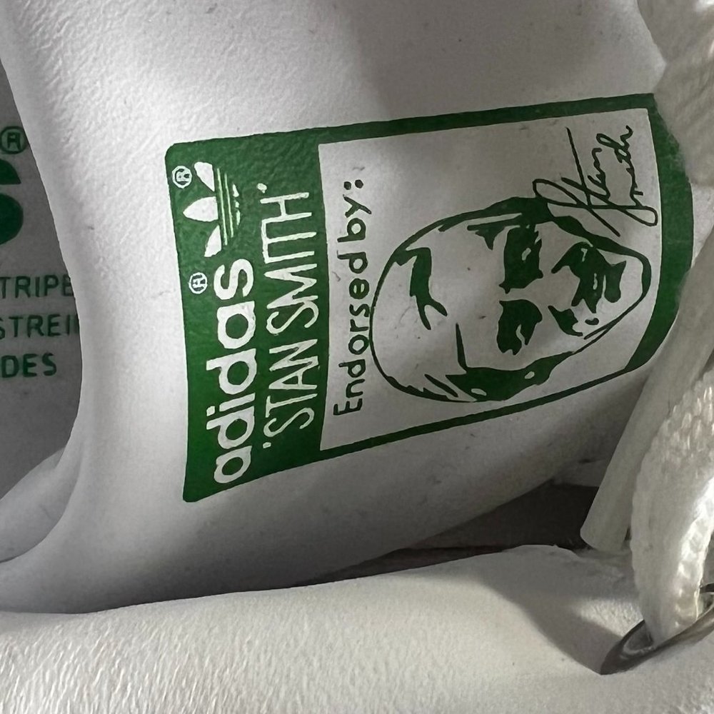 Adidas Stan Smith Green & White Embossed Polka Dot Sneakers - Picture 8 of 13